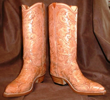 Custom Hand Tooled Boots