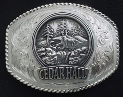 Cedar Hall Logo Sign Buckle
