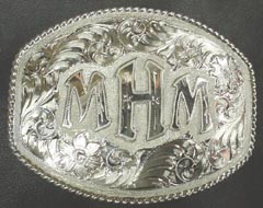 Monogrammed Buckle with Twisted Wire Rope