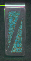 turquoise money clip